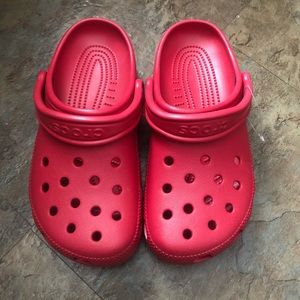 Red Crocs